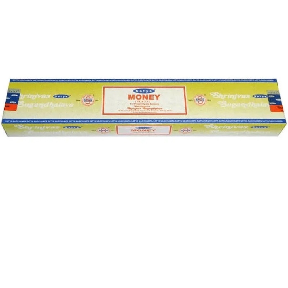 Satya Money Incense ONE BOX ONLY 15g Each Shrinivas Sugandhalaya Prosperity